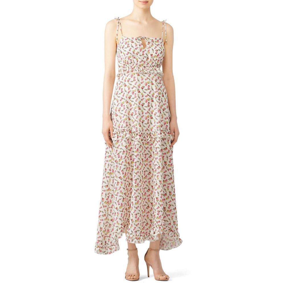Slate & Willow Ivory Rose Floral Maxi